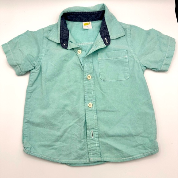 3T Boys Outfit (mixed brands) Jeans & Button up Short Sleeve - Picture 2 of 6